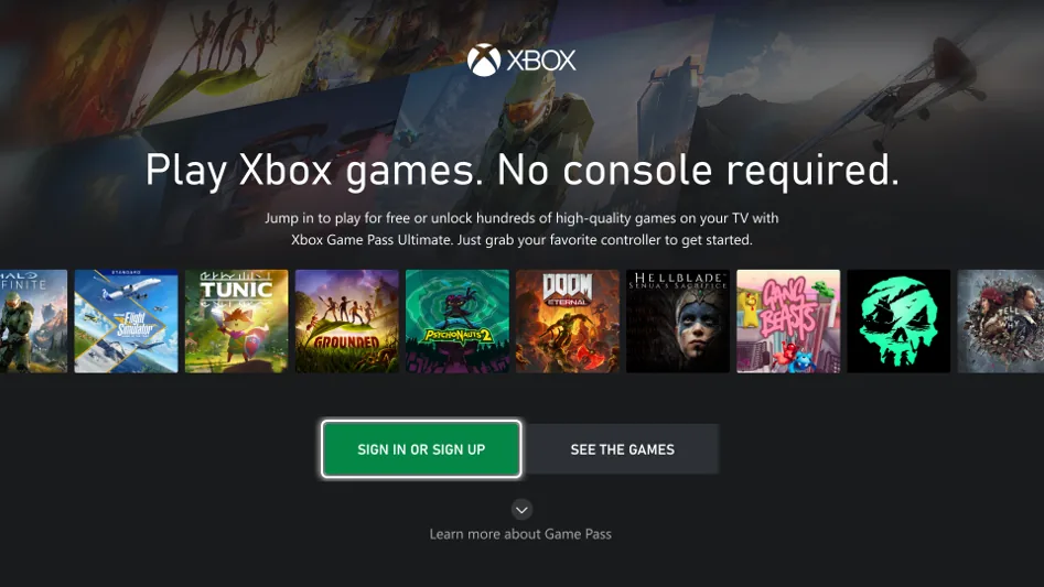 Control: Play Xbox games. No console required.